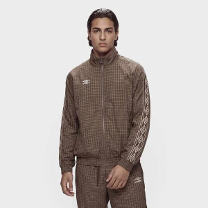 Checkered Track Jacket Umbro brązowy