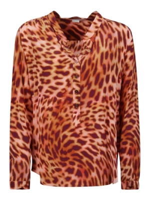 Cheetah Print Jedwabna Koszula CDC Stella McCartney