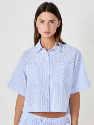 Chemise de pyjama manches 3/4 à fines rayures Etam