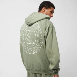 Karl Kani Chest Retro Oversized Zip Hoodie mężczyźni Bluzy zielony rozmiar Odzież