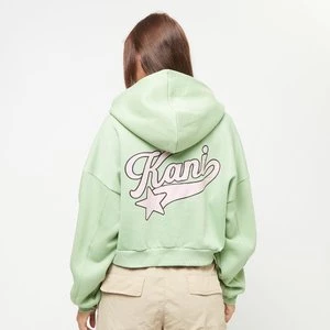 Chest Signature Crop Zip Hoodie, markiKarl Kani, Bluzy, w kolorze zielony, rozmiar: