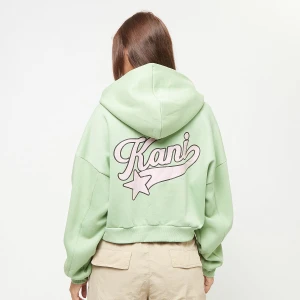 Karl Kani Chest Signature Crop Zip Hoodie kobiety Bluzy zielony rozmiar Odzież