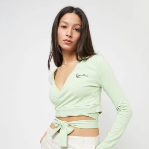 Karl Kani Chest Signature Essential Short Laced Longsleeve kobiety Długie rękawy zielony rozmiar Odzież
