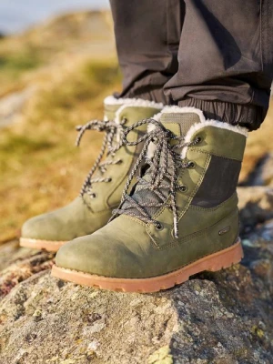 Chestnut dziecięce wodoodporne buty casualowe Borg - Green Mountain Warehouse