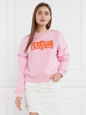 Chiara Ferragni Bluza | Oversize fit różowy
