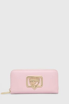 Chiara Ferragni portfel EYELIKE damski kolor różowy 76SB5PB1