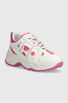 Chiara Ferragni sneakersy skórzane Eyefly Sneakers kolor różowy CF3305_285