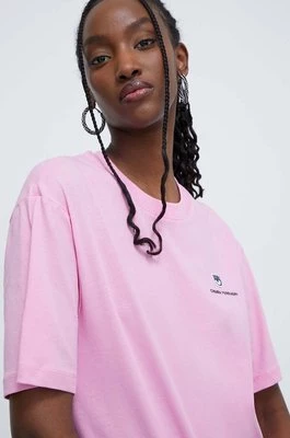 Chiara Ferragni t-shirt bawełniany damski kolor różowy 76CBHG05