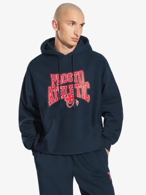 Chicago bluza męska z kapturem granatowa Prosto