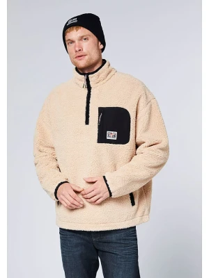 Chiemsee Bluza polarowa w kolorze beżowo-czarnym rozmiar: XXL