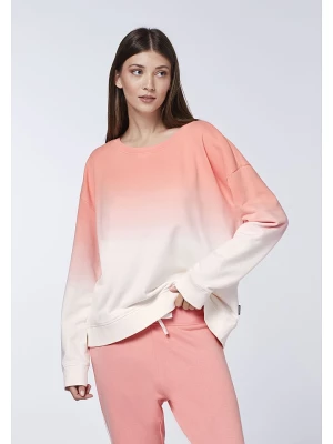 Chiemsee Bluza w kolorze brzoskwiniowo-białym rozmiar: L