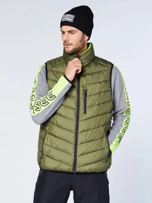 Chiemsee Kamizelka pikowana w kolorze khaki rozmiar: M