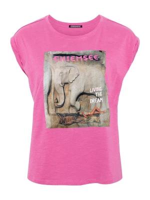 Chiemsee Koszulka "Foula" w kolorze różowym ze wzorem rozmiar: M