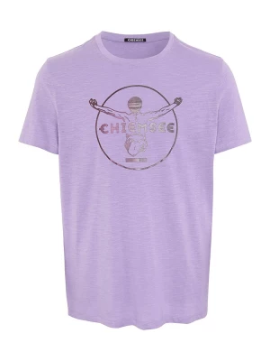 Chiemsee Koszulka "Oscar" w kolorze fioletowym ze wzorem rozmiar: L