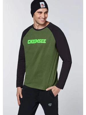 Chiemsee Koszulka w kolorze oliwkowo-czarnym rozmiar: XXL