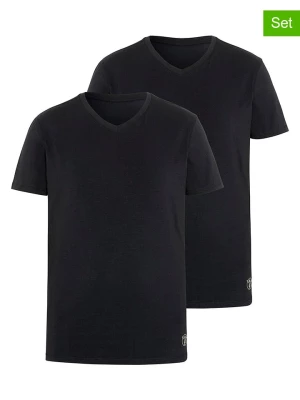 Chiemsee Koszulki (2 szt.) w kolorze czarnym rozmiar: M
