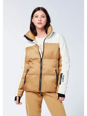 Chiemsee Kurtka pikowana w kolorze jasnobrązowo-białym rozmiar: M