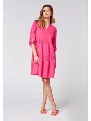 Chiemsee Lniana sukienka "Noumea" w kolorze różowym rozmiar: XS