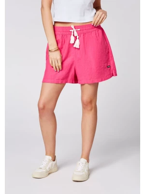 Chiemsee Lniane szorty "Toulon" w kolorze różowym rozmiar: S