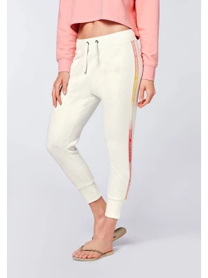 Chiemsee Spodnie dresowe "Linnas" w kolorze kremowym rozmiar: L