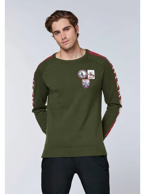 Chiemsee Sweter "Skeddalen" w kolorze zielonym rozmiar: L