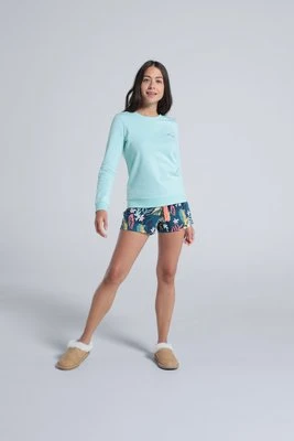 Chill damskie spodenki piżamowe - Green Animal