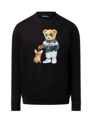 Chill Pill Bluza męska - Chill Dog Bear Mężczyźni Materiał dresowy czarny|wielokolorowy,