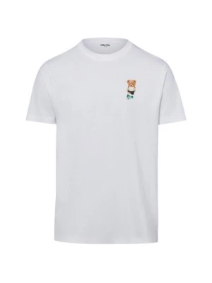 Chill Pill Koszulka męska - Football Bear Mężczyźni Bawełna (100%) biały,