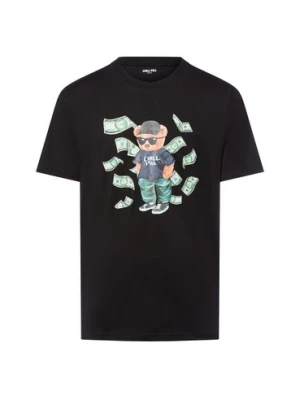 Chill Pill Koszulka męska - Money Bear Mężczyźni Dżersej czarny nadruk,