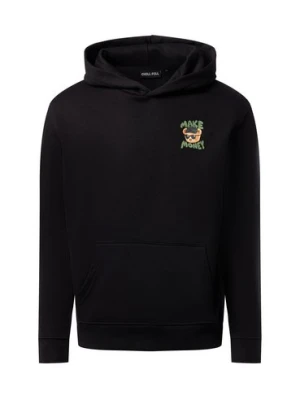 Chill Pill Męska bluza z kapturem - Money Bear Mężczyźni Bawełna czarny|wielokolorowy nadruk,