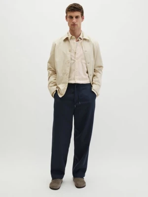 Chino Model Mossbo Jogger szeroki Marc O'Polo béžová