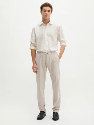 Chino Model Stig Jogger Plisy w kształcie Marc O'Polo hnědá