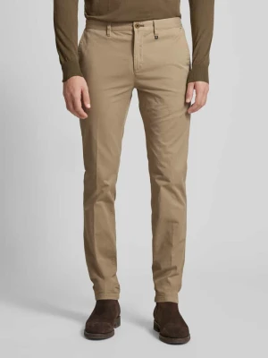 Chino z bawełny w kroju slim fit model 'MALMÖ' Marc O'Polo Piaskowy