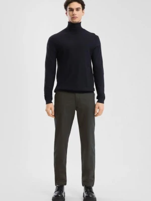 Chino z dwukolorowego materiału Oxford QS oliwkowy