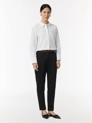 Chinohose mit Gürtel comma czarny