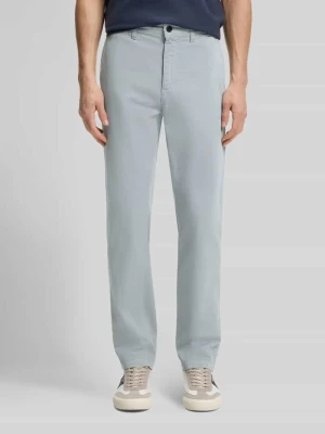 Chinos o kroju regular fit z mieszanki bawełny Boss Jasnoszary