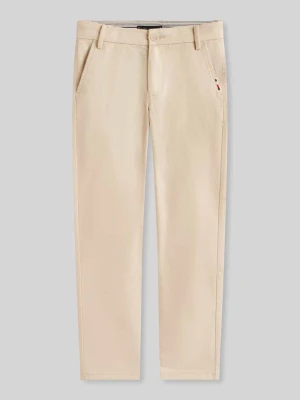 Chinos o kroju regular fit z mieszanki bawełny Tommy Hilfiger Teens