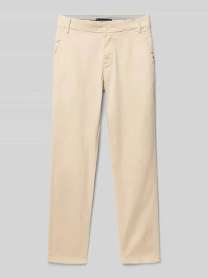 Chinos o kroju regular fit z mieszanki bawełny Tommy Hilfiger Teens