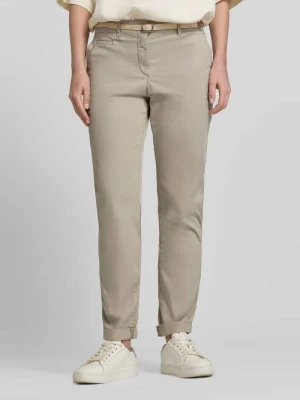 Chinos o kroju slim fit z mieszanki bawełny Tom Tailor