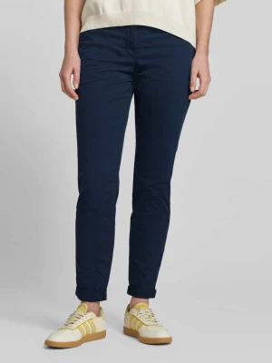 Chinos o kroju slim fit z mieszanki bawełny Tom Tailor