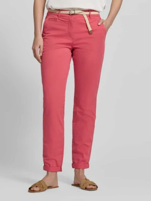 Chinos o kroju slim fit z mieszanki bawełny Tom Tailor