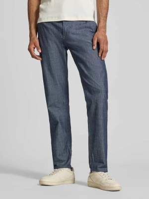 Chinos o kroju tapered w wyglądzie denim model 'Morry' G-Star Raw Ciemnoniebieski