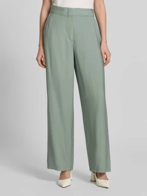 Chinos o kroju wide fit z mieszanki wiskozy z tylnymi kieszeniami Betty Barclay