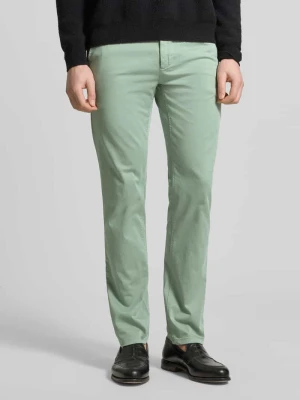 Chinos z mieszanki bawełny w kroju slim fit model 'Chino Slim' Boss Orange