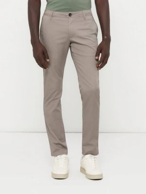 Chinosy Armani Exchange ciemnobrązowy