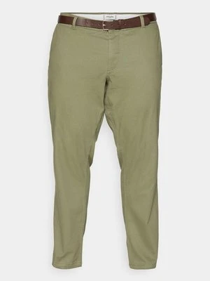 Chinosy Jack&Jones oliwkowy melanż