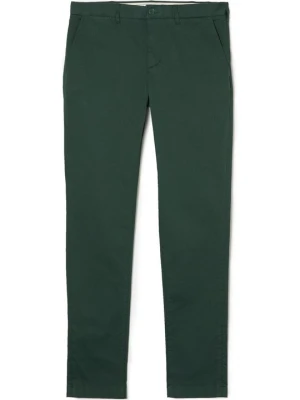 Chinosy Lacoste zielony
