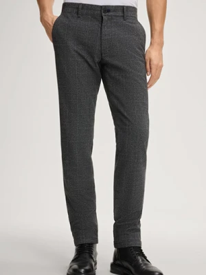Chinosy Matthew w kolorze antracytowym w kratkę Joop