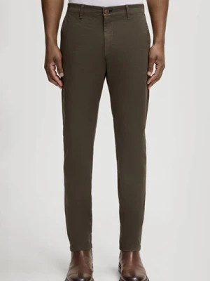 Chinosy Matthew w kolorze ciemnozielonym Joop