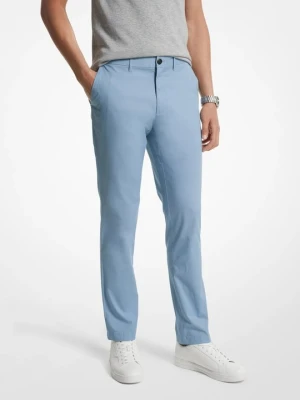 Chinosy o dopasowanym kroju z mieszanki bawełny Michael Kors CHAMBRAY (Niebieski)